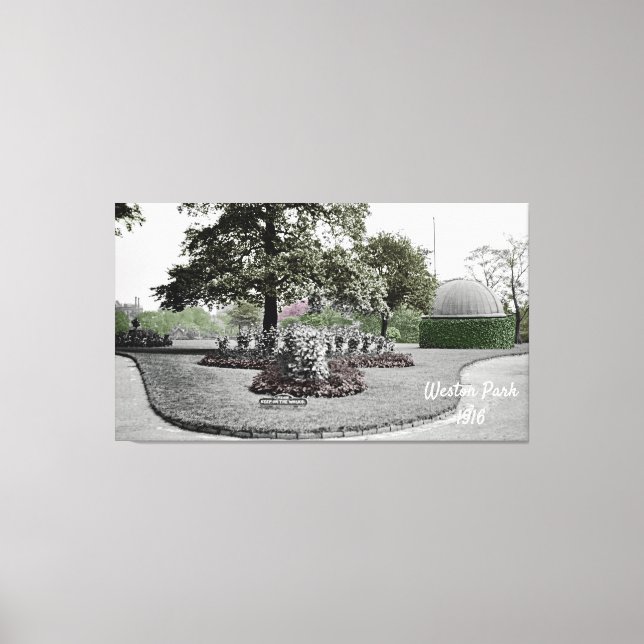 Observatory Weston Park Sheffield England 1916 Canvastryck (Framsida)