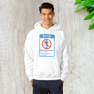 Observera alla besökare hoodie