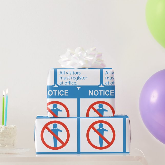 Observera alla besökare presentpapper (Skapare uppladdad)