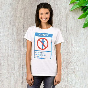 Observera alla besökare t shirt