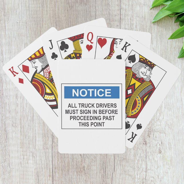 Observera alla Lastbil-drivrutiner uppspelningskor Casinokort (Skapare uppladdad)