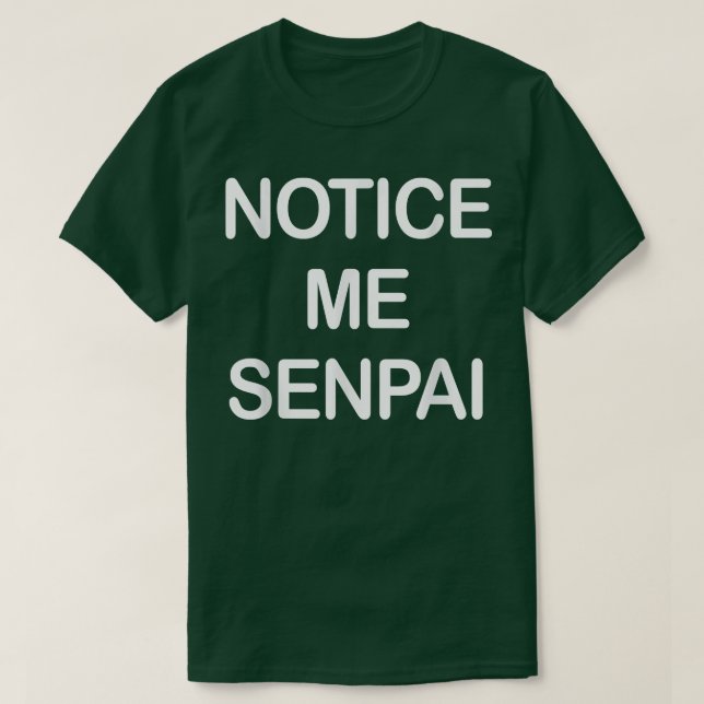 Observera att Senpai Shirt japaeaboo otaku anim T (Design framsida)