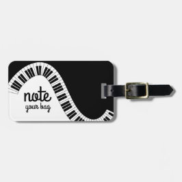 Observera din Bag Musical Piano Tangentbord Luggag Bagagebricka
