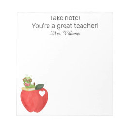 Observera Din underbara lärare,Läraruppskattning Anteckningsblock