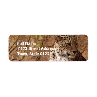 Observera Leopard Return-adressetikett Returadress Etikett