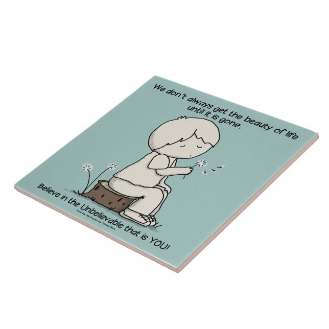 Observera livets skönhet kakelplatta (Sidan)