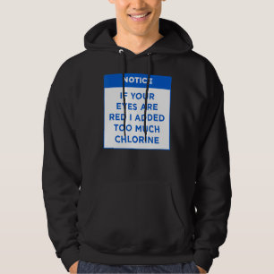 Observera om Ögon är rött Mina Bassäng Regler Ord Hoodie