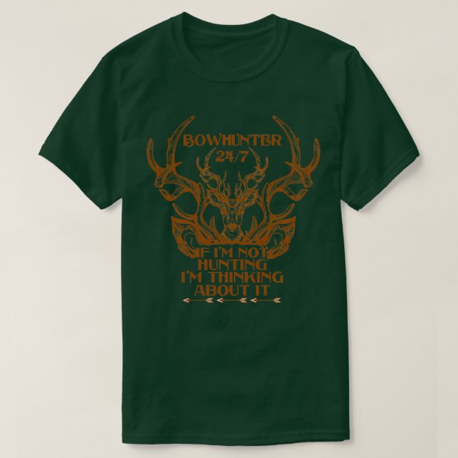 Obsession Hunter Clothing Buckwear Gif T Shirt (Design framsida)