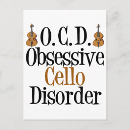 Obsessiv Cello Disorder Vykort