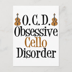 Obsessiv Cello Disorder Vykort