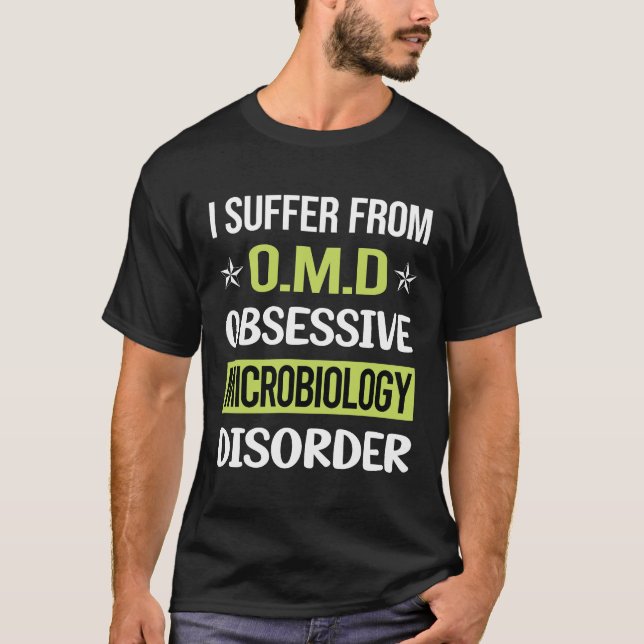 Obsessiv Kärlek Microbiology Microbiolog T Shirt (Framsida)