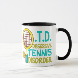 Obsessiv tennis-störning mugg