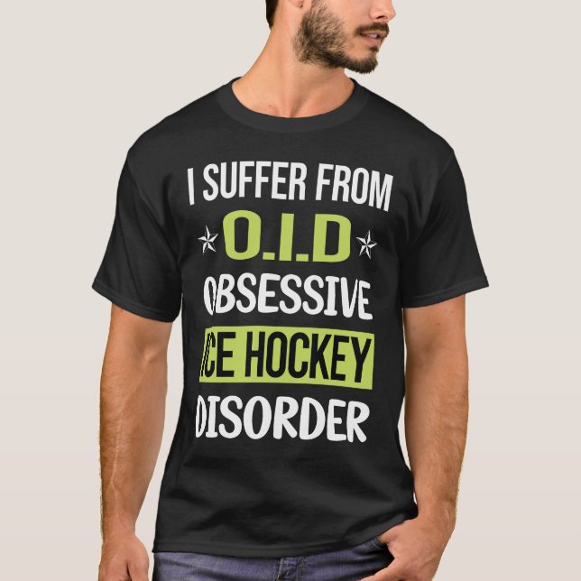 Obsessivt Kärlek Ice Hockey T Shirt (Framsida)