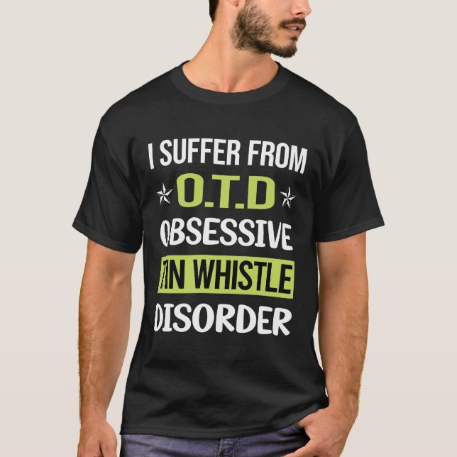Obsessivt Kärlek Tin Whistle Flageolet T Shirt (Framsida)