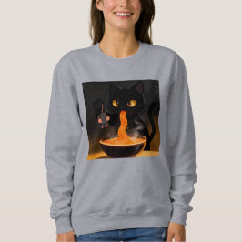 Obsidian Cat & Daring Mouse – Midnattens Ramen-fes T Shirt