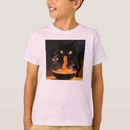 Obsidian Cat & Daring Mouse – Midnattlig Ramenfest T Shirt