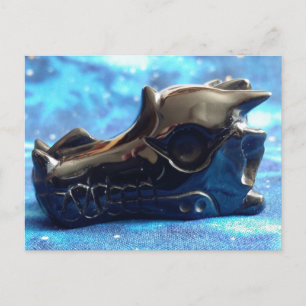 Obsidian Dragon Skull vykort