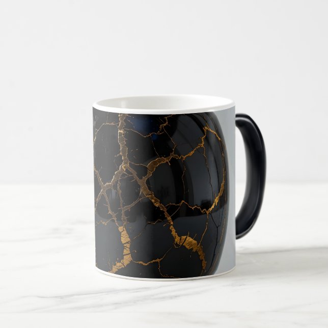 Obsidian Kintsugi Sphere Magisk Mugg (Framsida höger)