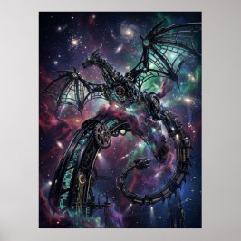 Obsidian Mekaniska Nebulosan Konst Poster