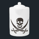 Obsidian Skull Swords Pirat flagga i Calico Jack<br><div class="desc">En låg tillväxt rasade över vågar, inte från stormbron vid horisonten, utan från kapten Jacks hals. Hans mörk ögon, som vanligtvis leker med elände, höll ett glatt öga när han övervakade den kommande frakten. "Revenge", hans slinga, läktes något i avhuggningen vatten, dess svarta skrov står i skarp kontrast till gryningens...</div>