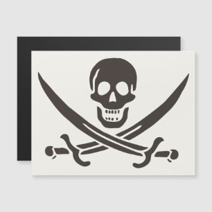 Obsidian Skull Swords Pirat flagga i Calico Jack