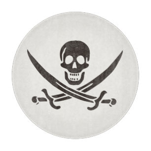 Obsidian Skull Swords Pirat flagga i Calico Jack