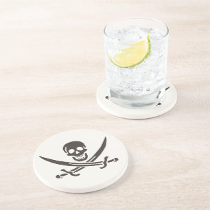 Obsidian Skull Swords Pirat flagga i Calico Jack Underlägg