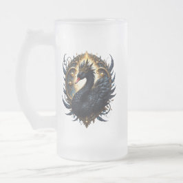 Obsidian Svan av Tyst Nåde – Mörk Fantasy Frostat Ölglas