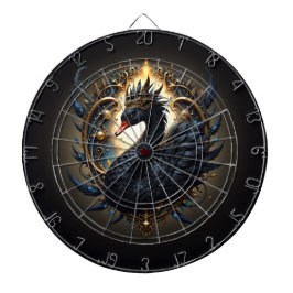 Obsidian Swan of Silent Grace – Dark Fantasy Darttavla