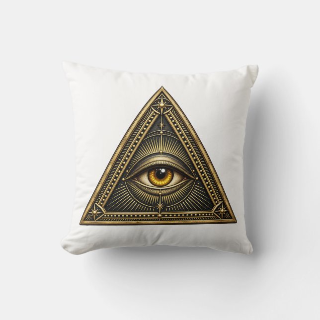 Obsidian Triad Öga Kudde (Framsida)