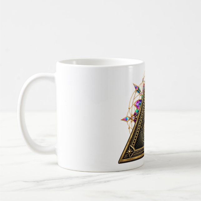 Obsidian Triad Ögon Kaffe Mugg (Vänster)