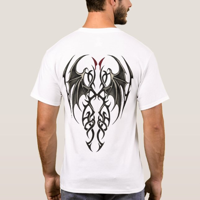 Obsidian Tribal Vaktande T Shirt (Baksida)