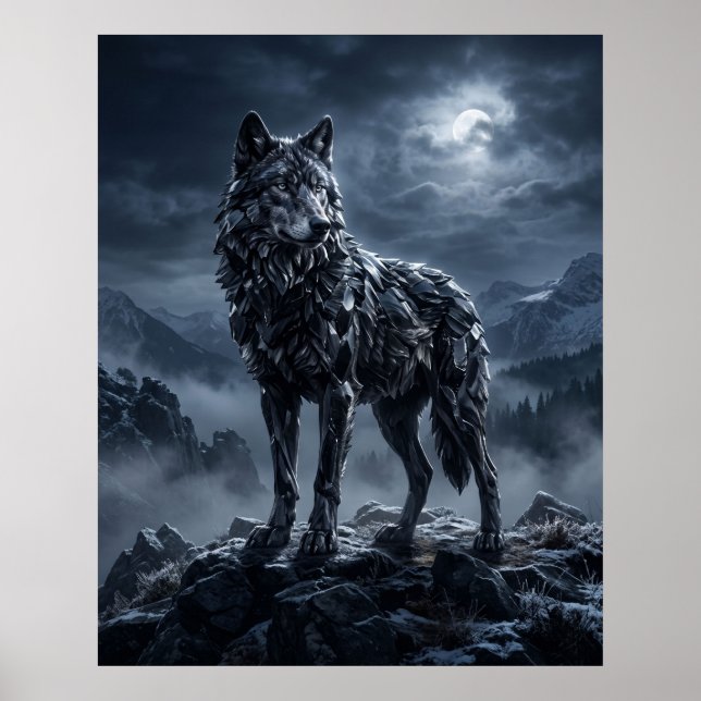 Obsidian Varg Midnight Ridge Poster (Framsidan)