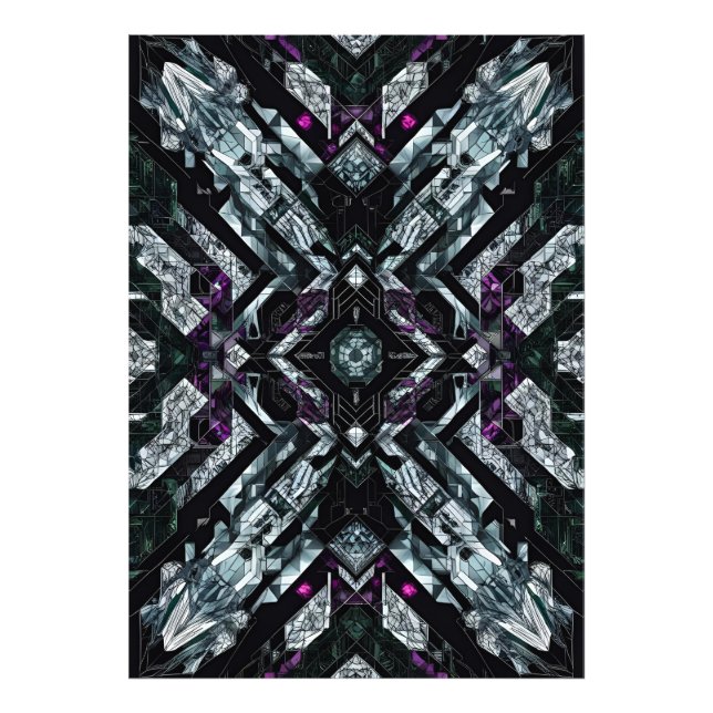 Obsidian Vault: Violet Shard Protocol Fototryck (Framsidan)