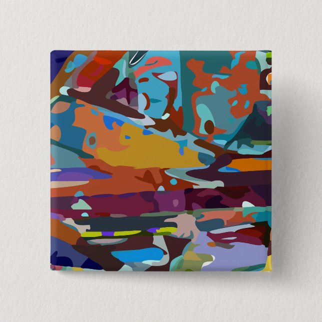 obskyr teori: 2-tums fyrkantig knapp (Framsida)