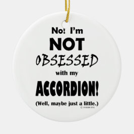 Obssed Accordion Julgransprydnad Keramik