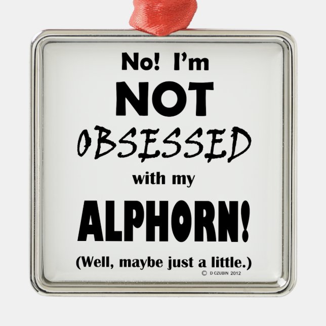 Obssed Alphorn Julgransprydnad Metall (Framsidan)