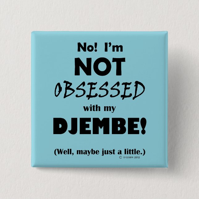 Obssed Djembe Knapp (Framsida)
