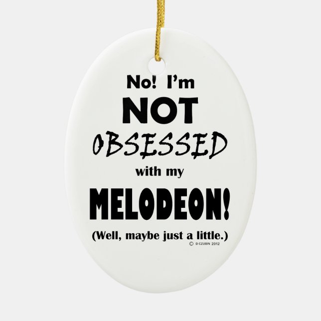 Obssed Melodeon Julgransprydnad Keramik (Framsidan)