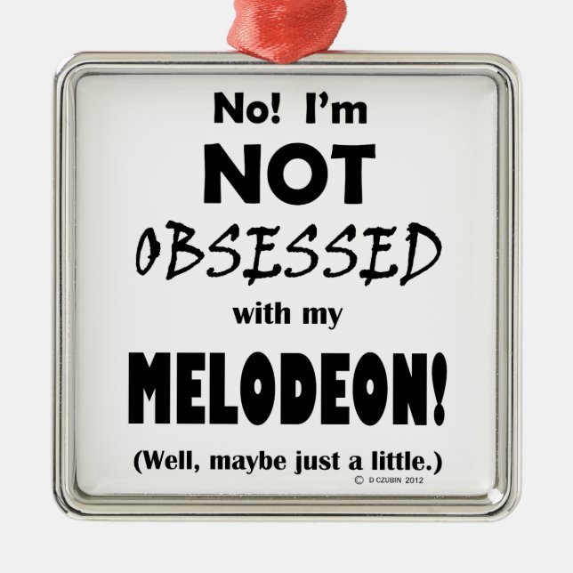 Obssed Melodeon Julgransprydnad Metall (Framsidan)