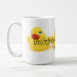 Obstetricians och gula Rubber ankor Kaffemugg