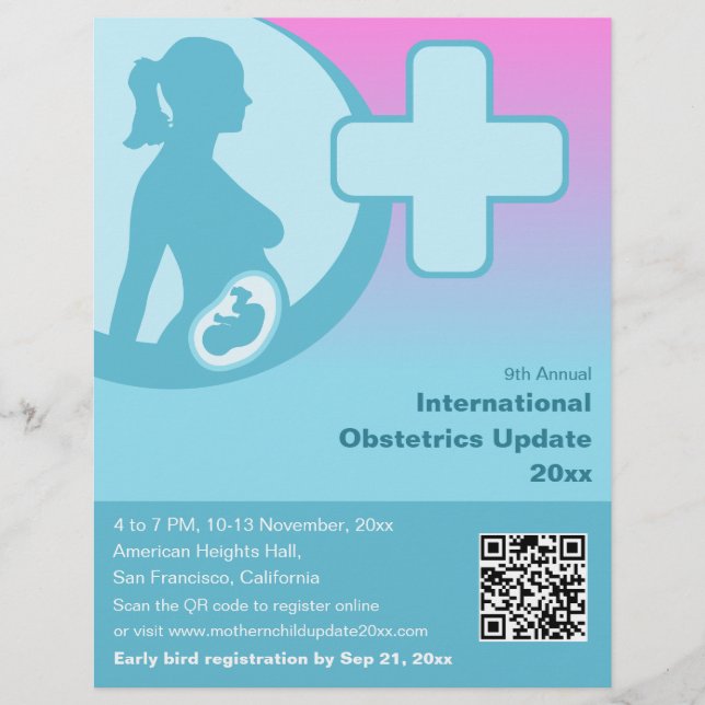 Obstetrics & Gynecology Medical Conference Reklamblad (Framsidan)