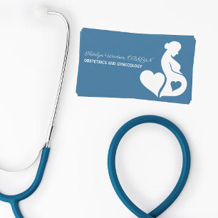 Obstetrics Gynecology Moderskap Ward Chic Blue Visitkort