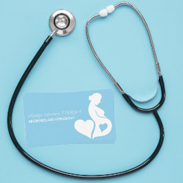 Obstetrics Gyneology Moderskap Ward Baby blue Visitkort