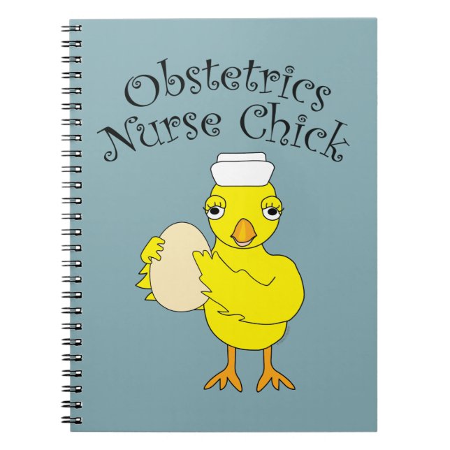 Obstetrics Nurse Chick Anteckningsbok (Framsidan)