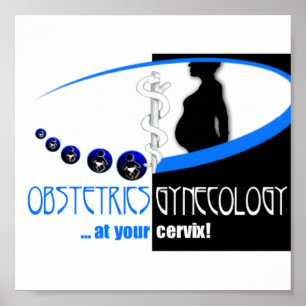 OBSTETRIK / GYNEKOLOGI VID DIN CERVIX - FUNNY POSTER