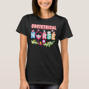 Obstetriskt Nurse Bunny Påskägg Hunt Nursing D T Shirt