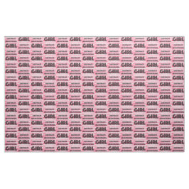 Obstinent Headstrong Girl Fabric Tyg