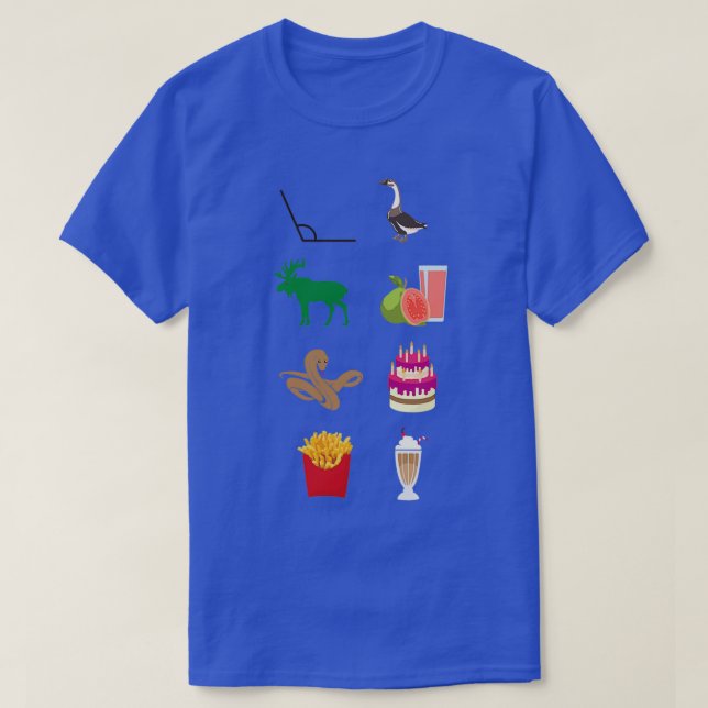 Obtuse gummigosa grönt Gumava-juice Vertisk  T Shirt (Design framsida)