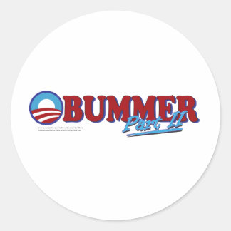 Obummer Del 2 Runt Klistermärke